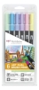 TombowFiber pen ABT Dual Brush Pen set of 6 pastel colors ABT-6P-2Article-No: 4003198104044