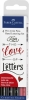 Faber CastellHandlettering Set 4er Pitt Artist Pen rot-schwarz 267115Artikel-Nr: 4005402671151