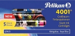 PelikanInk cartridge large capacity with motif 5 series royal blue 338236-Price for 5 pcs.Article-No: 4012700338235