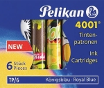 PelikanInk cartridge standard with motif 6 series royal blue 338244-Price for 6 pcs.Article-No: 4012700338242