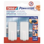 TESAAdhesive hook Powerstrips® system hook large removable, classic 58010-00044-01-Price for 2 pcs.Article-No: 4042448114525