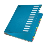 LEITZDesk folder colored 1-12, 12 compartments, Pendarec cardboard, blue 5912-00-35Article-No: 4002432341047