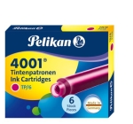 PelikanInk cartridge 4001 Tp6 Pink 321075-Price for 6 pcs.Article-No: 4012700321077