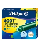 PelikanInk cartridge 4001 Tp6 dark green 300087-Price for 6 pcs.Article-No: 4012700300089