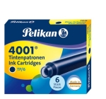 PelikanInk cartridge 4001 Tp6 blue-black 301184-Price for 6 pcs.Article-No: 4012700301185