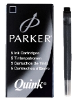 ParkerInk cartridge Quink Z44 5pcs. black S0116200-1950382-Price for 5 pcs.Article-No: 3501179503820