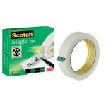 SCOTCHAdhesive tape Magic™ cellulose acetate, invisible, writeable, 25 mm x 66 m 810-2566R-Price for 66 meterArticle-No: 3134375005920