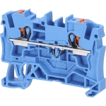 WAGO2-wire feed-through terminal block with push button 4 mm² blue 2204-1204Article-No: 163225