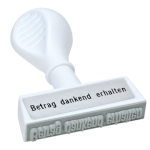 WEDOStempel Text Betrag dankend erhalten , 45x6mm 193 7Artikel-Nr: 4003801006031