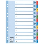 ESSELTEKartonregister 1-12, A4, Karton, 12 Blatt, weiss 100162-Preis für 10 StückArtikel-Nr: 5902812221329