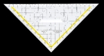 AristoTz triangle Aristo 1650-2 360° with handle hypotenuse 22.5cmArticle-No: 9003182165025