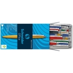 SCHNEIDEROffice ballpoint pen, push-button mechanism, M, blue, barrel color: barrel: assorted SN132900-Price for 7 pcs.Article-No: 4004675038678