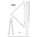ARISTOKunststofftafel für Wandgeräte, 100 x 60 cm, ohne Geräte AR1950WArtikel-Nr: 9003182195053