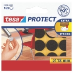 TESAFelt gliders Protect® round, 18 x 18 mm, brown, 16 pieces 57892-00001-00Article-No: 4042448885005