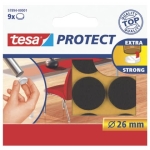 TESAFelt gliders Protect® round, 26 x 26 mm, brown, 9 pieces 57894-00001Article-No: 4042448885043