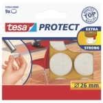 TESAFelt gliders Protect® round, 26 x 26 mm, white, 9 pieces 57894-00000-01Article-No: 4042448885036