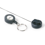 DURABLEID card holder yo-yo with key ring, Ø25mm, 10 pieces, anthracite 8222 58-Price for 10 pcs.Article-No: 4005546802015