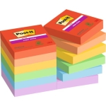 POST-ITSticky notepad Super Sticky Notes Playful Collection, 47.6x47.6mm, 12x90 sheets, sorted 622-12SS-PLAYArticle-No: 4064035065713