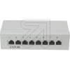 S-ConnPatch panel Cat.5E 8 ports 37650.2/75058 gray