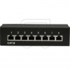 S-ConnPatch panel Cat.6 8 ports TC 75059 black