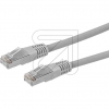 EGBModular patch cable CAT6 7,5m grey 75717-H-Set10-Price for 10 pcs.