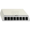 RutenbeckPatch panel for UM-Cat6aA modules, 8 ports Keystone white, 23911108Article-No: 241515