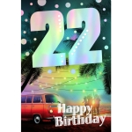 Birthday card number 22 54-2022Article-No: 9004546522577