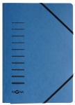 PagnaGummizugmappe A4 Pressspan blau mit Eckspanngummi und 3 Einschlagsklappen 24007-02Artikel-Nr: 4013951004955