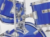 DIMAVERYJDS-305 Kinder Schlagzeug, blau