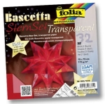 FoliaBastelset Bascetta Stern 15x15cm rot Transparentpapier 820-1515Artikel-Nr: 4001868033311