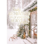 Double text Christmas card 22-1151-Price for 6 pcs.Article-No: 9004546552697