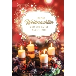 Double text Christmas card 22-1104-Price for 6 pcs.Article-No: 9004546552703