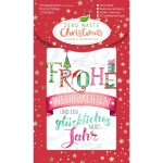 Double text Christmas card, 10 pieces, assorted 22-5761-Price for 10 pcs.Article-No: 4016723207615