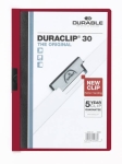 DurableKlemm-Mappe Duraclip 31 aubergin dunkelrot für 30 Blatt 220031Artikel-Nr: 4005546210384