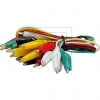 AlcronAlligator clip connection cable set T-181 50-3000 10 pieces in a bag