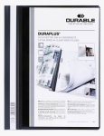 DurablePlastik-Schnell-Hefter 25 Schwarz Doppelte Vorderseite 257901Artikel-Nr: 4005546267906