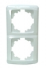 EGBCarmen Double frame, vertical, pure white RAL 9010