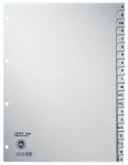 LeitzRing binder register A4 A-Z 20-piece gray paper 43000085Article-No: 4002432328611