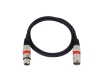 OMNITRONICXLR cable 3pin 1m bk/rd