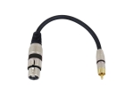 OMNITRONICAdaptercable XLR(F)/RCA(M) 0.2m bkArticle-No: 3022075J