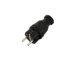 PC ELECTRICSafety Plug Rubber bk