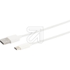 S-ConnUSB 2.0 Kabel, USB 2.0 A auf USB Typ C, weiß, 1m 14-13041