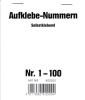 Wolf & AppenzellerSticker number 1-100 SK 400.001Article-No: 4011082400004