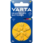 VARTAHearing aid batteries type 10 24610101416-Price for 6 pcs.Article-No: 376915