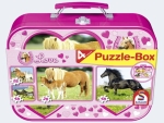 Schmidt PuzzlePuzzlebox Pferde 2x26 und 2x48T im MetallkofferArtikel-Nr: 4001504555887