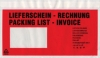 Begleitpapier-Tasche DL Rot 250er-Pc Lieferschein
