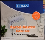 StylexFile index box A8 transparent clear with contents 49973Article-No: 4044186499735