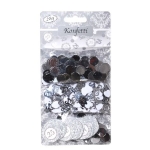 Udo SchmidtConfetti metallic set of 3 28r silver with number 25 10462Article-No: 4012221104623