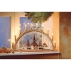 EGBWooden candle arch Seiffener Dorf with top candles 18V/3W E10 10-leaf 41109-SWArticle-No: 853360