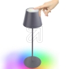 LEDmaxxRGB W rechargeable battery table lamp LAT03RGB anthracite gg11546Article-No: 621500